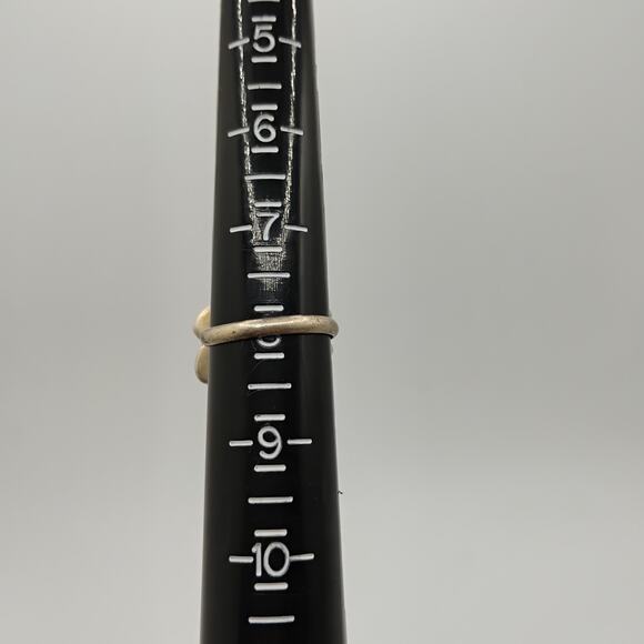 Native America Old Pawn Turquoise and Sterling Silver Ring Sz 8 - Picture 6 of 8